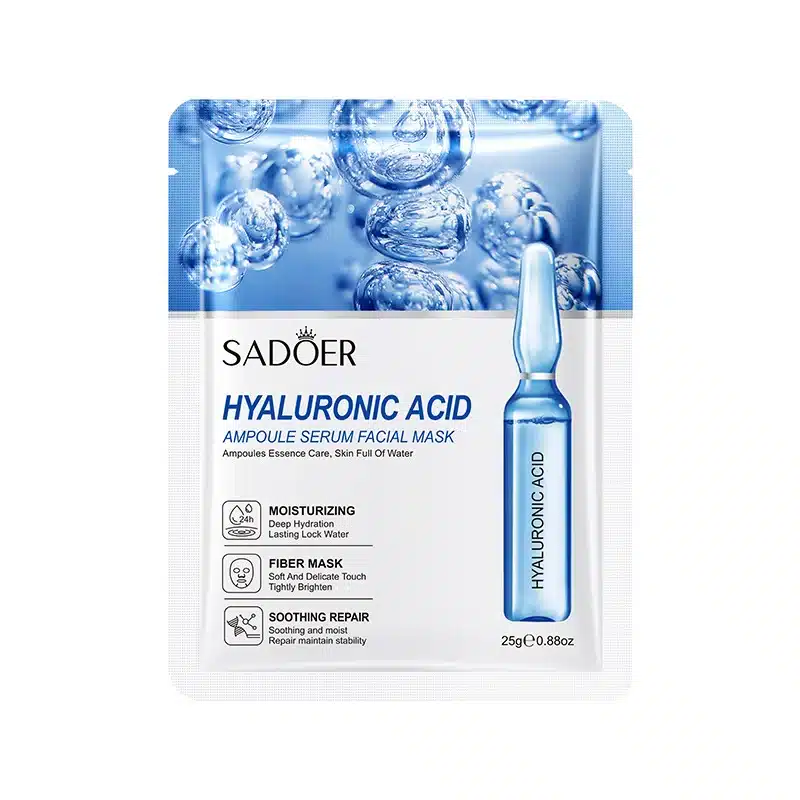 SADOER Hyaluronic Acid Ampoule Serum Facial Sheet Mask - Image 2